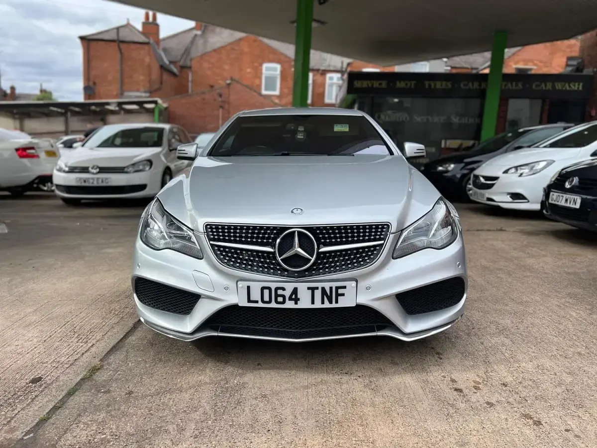 Used Mercedes E250 AMG line 204 HP (150 kW) 2014 Silver Coupe