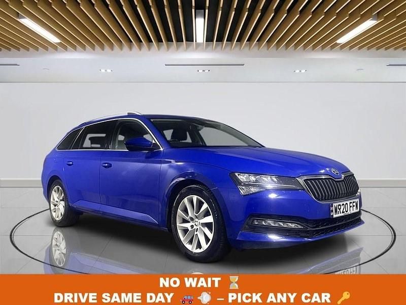 Blue Used 2020 Skoda Superb SE Technology Estate | £13,449 (Fair price) - Image 1/4