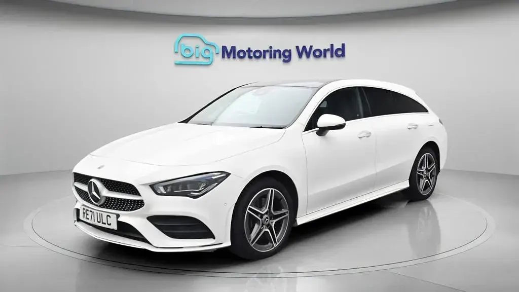Used Mercedes CLA250e Shooting Brake AMG line 2021 White Estate