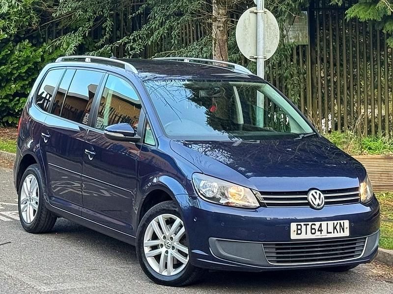 Used VW Touran SE 105 HP (77 kW) 2014 Blue MPV