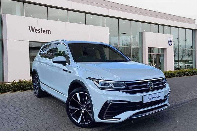 White Used 2024 VW Tiguan Allspace R-line SUV | £38,890 - Image 1/4