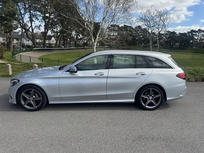 Used Mercedes C220 AMG line 170 HP (125 kW) 2015 Silver Estate