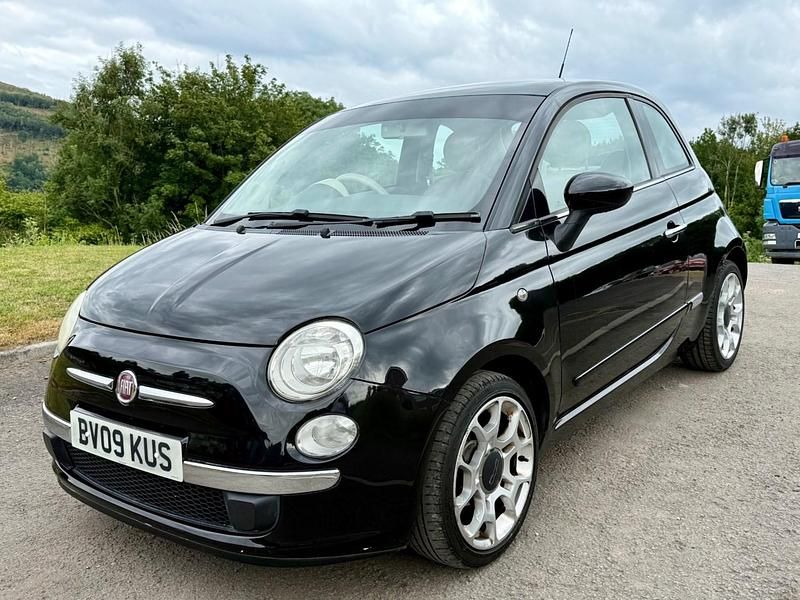 Gebraucht Fiat 500 Lounge 69 PS (50 kW) 2009 Schwarz Kleinwagen
