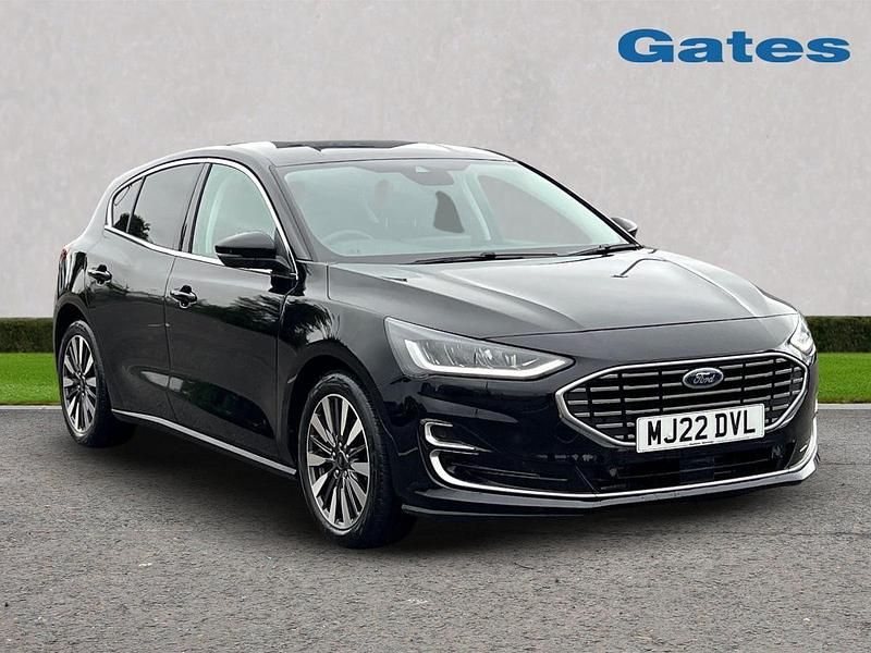 Black Used 2022 Ford Focus Titanium Hatchback | £17,199 (Expensive) - Image 1/4