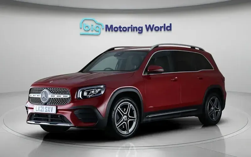 Used Mercedes GLB200 AMG line 163 HP (119 kW) 2021 Red SUV