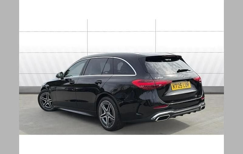 Used Mercedes C200 AMG line 200 HP (147 kW) 2025 Black Estate