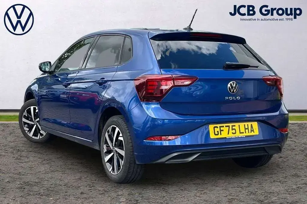 Used VW Polo Match 95 HP (69 kW) 2025 Blue Hatchback