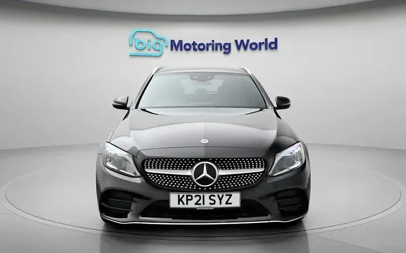 Used Mercedes C300e AMG line 320 HP (235 kW) 2021 Black Estate