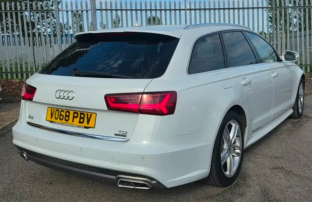 Used Audi A6 S-Line 272 HP (200 kW) 2018 White Estate