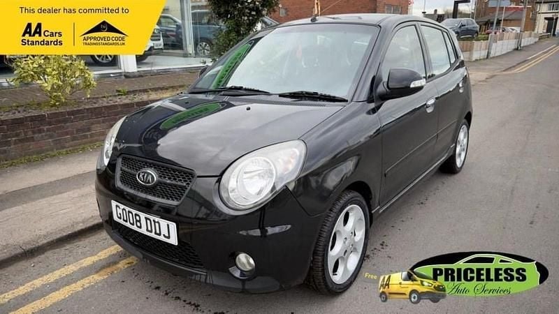 Used Kia Picanto 64 HP (47 kW) 2008 Black Hatchback