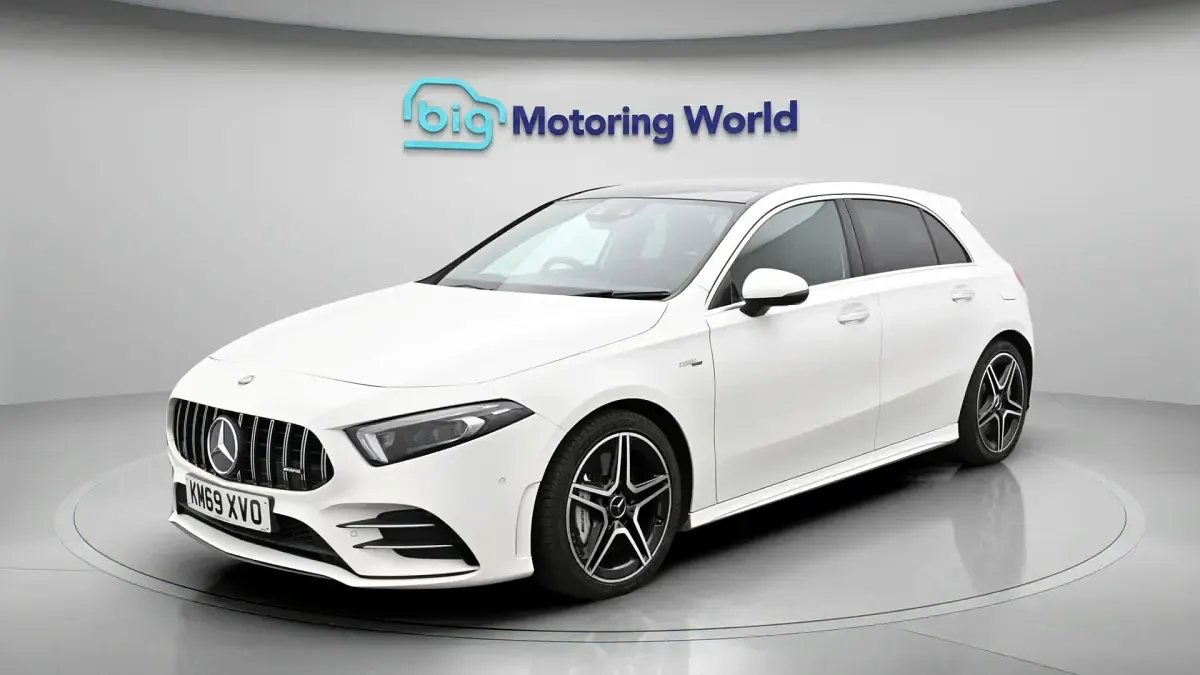 Used Mercedes A35 AMG Premium Plus 306 HP (225 kW) 2019 White Hatchback