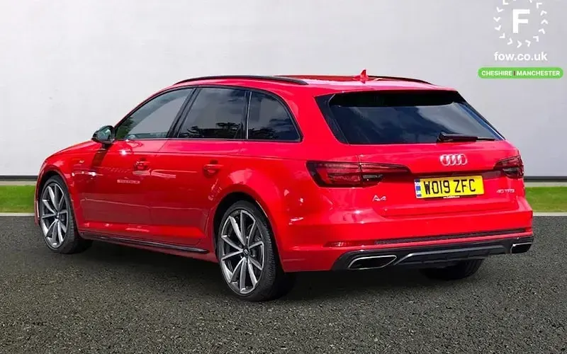 Used Audi A4 Black Edition 190 HP (139 kW) 2019 Red Estate