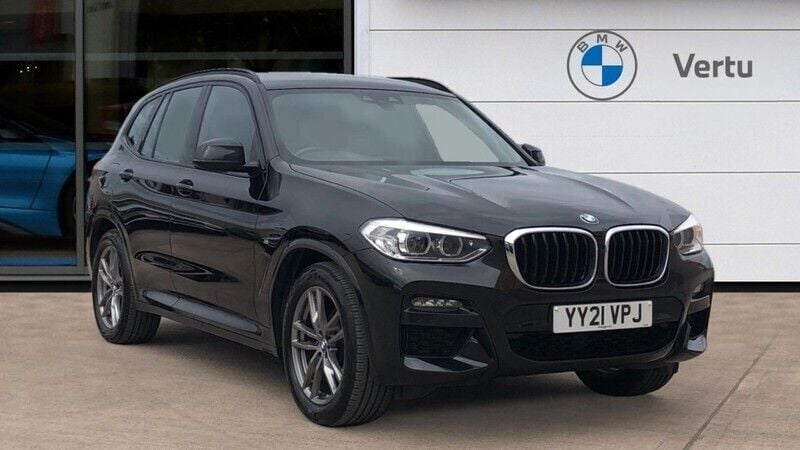 Black Used 2021 BMW X3 M Sport SUV | £28,683 (Good price) - Image 1/4