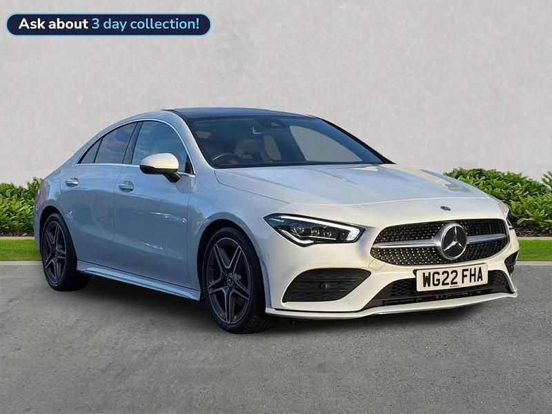White Used 2022 Mercedes CLA180 AMG Line Premium Plus Sedan | £24,617 (Fair price) - Image 1/4