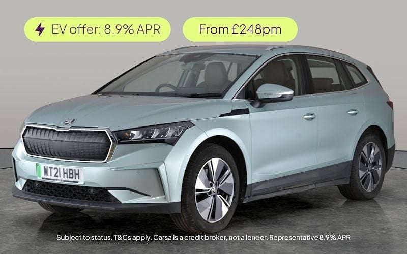 Silver Used 2021 Skoda Enyaq iV ecoSuite SUV | £16,846 (Good price) - Image 1/3