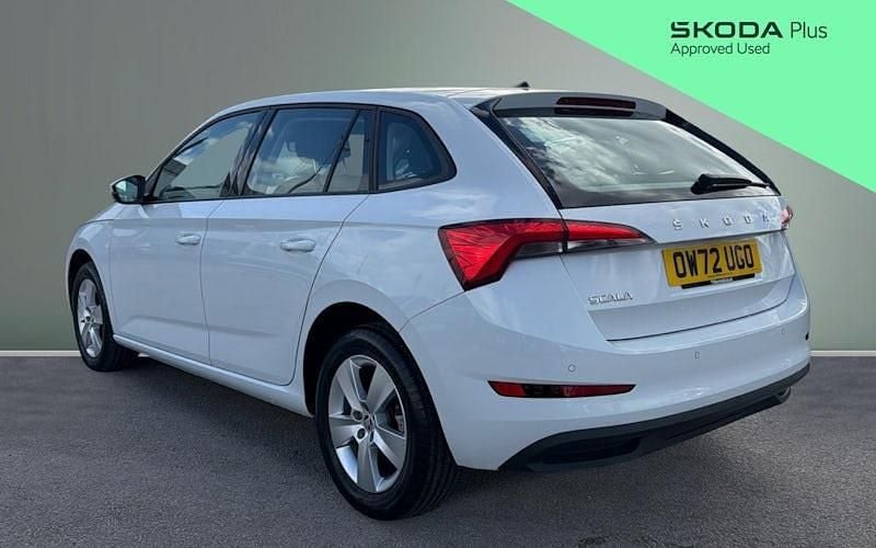 Used Skoda Scala SE 110 HP (80 kW) 2023 White Hatchback