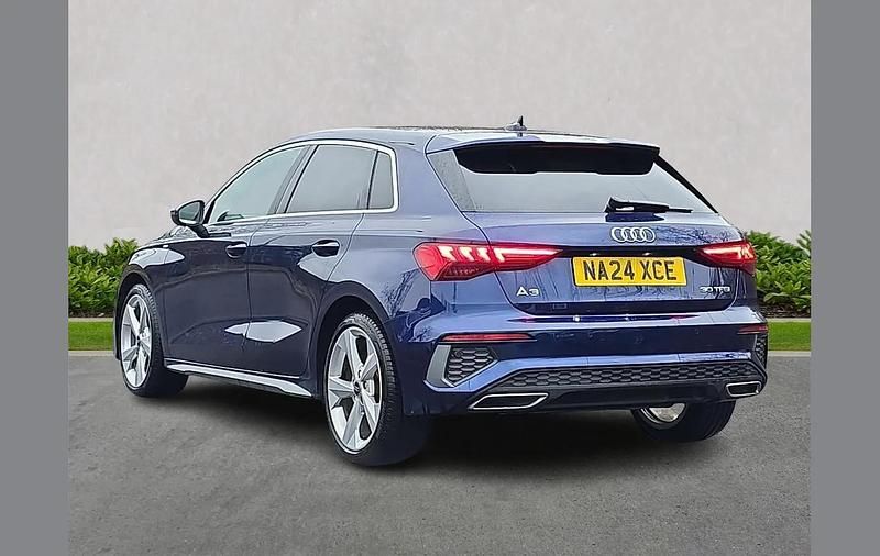 Used Audi A3 S-Line 110 HP (80 kW) 2024 Blue Hatchback