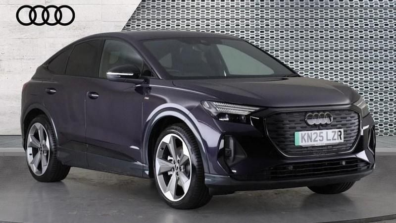 Mauve/purple Used 2025 Audi Q4 e-tron Black Edition SUV | £35,700 (Fair price) - Image 1/4