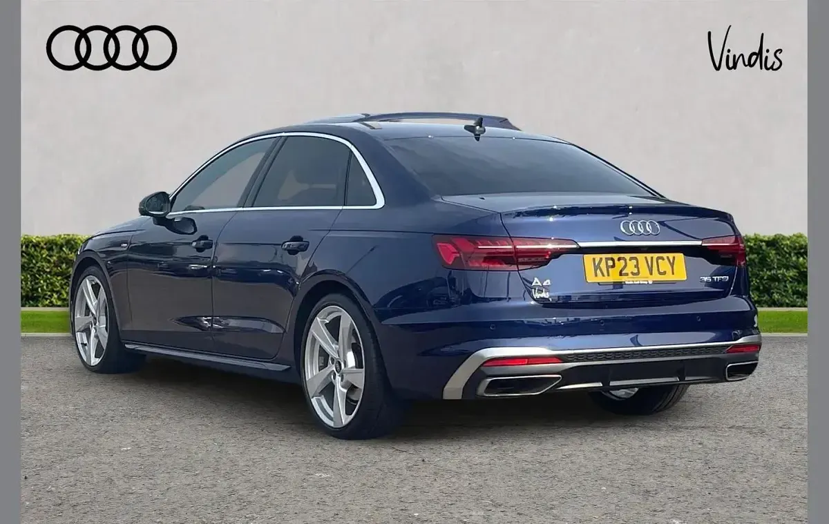 Used Audi A4 S-Line 147 HP (108 kW) 2023 Blue Sedan