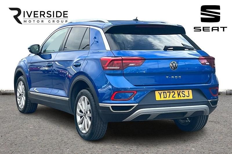 Used VW T-Roc Style 150 HP (110 kW) 2022 Raveena blue SUV