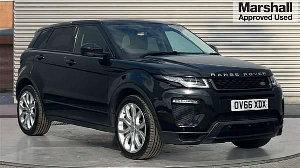 Santorini black metallic Used 2016 Land Rover Range Rover evoque HSE Dynamic Hatchback | £14,739 (Fair price) - Image 1/4