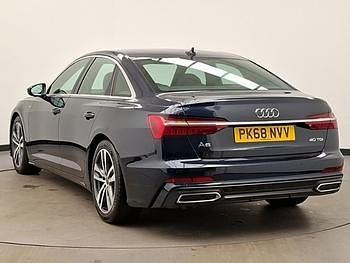 Used Audi A6 S-Line 204 HP (150 kW) 2018 Blue Sedan