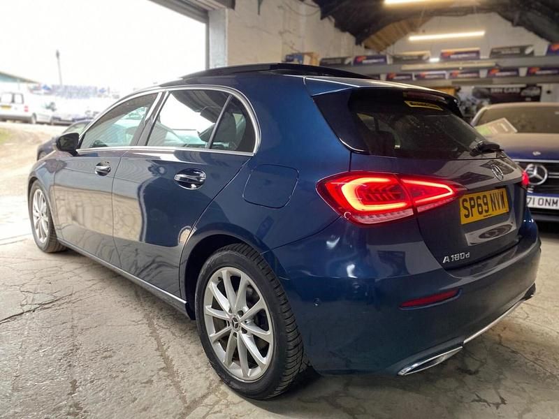 Used Mercedes A180 Premium Plus 116 HP (85 kW) 2019 Blue Hatchback