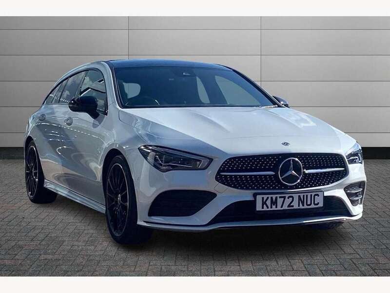 White Used 2023 Mercedes CLA220 Shooting Brake AMG Line Premium Plus Estate | £29,700 (A bit pricey) - Image 1/2