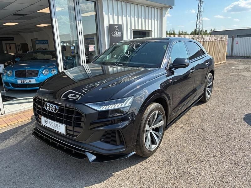 Black Used 2020 Audi Q8 S-Line SUV | £37,498 (Good price) - Image 1/2