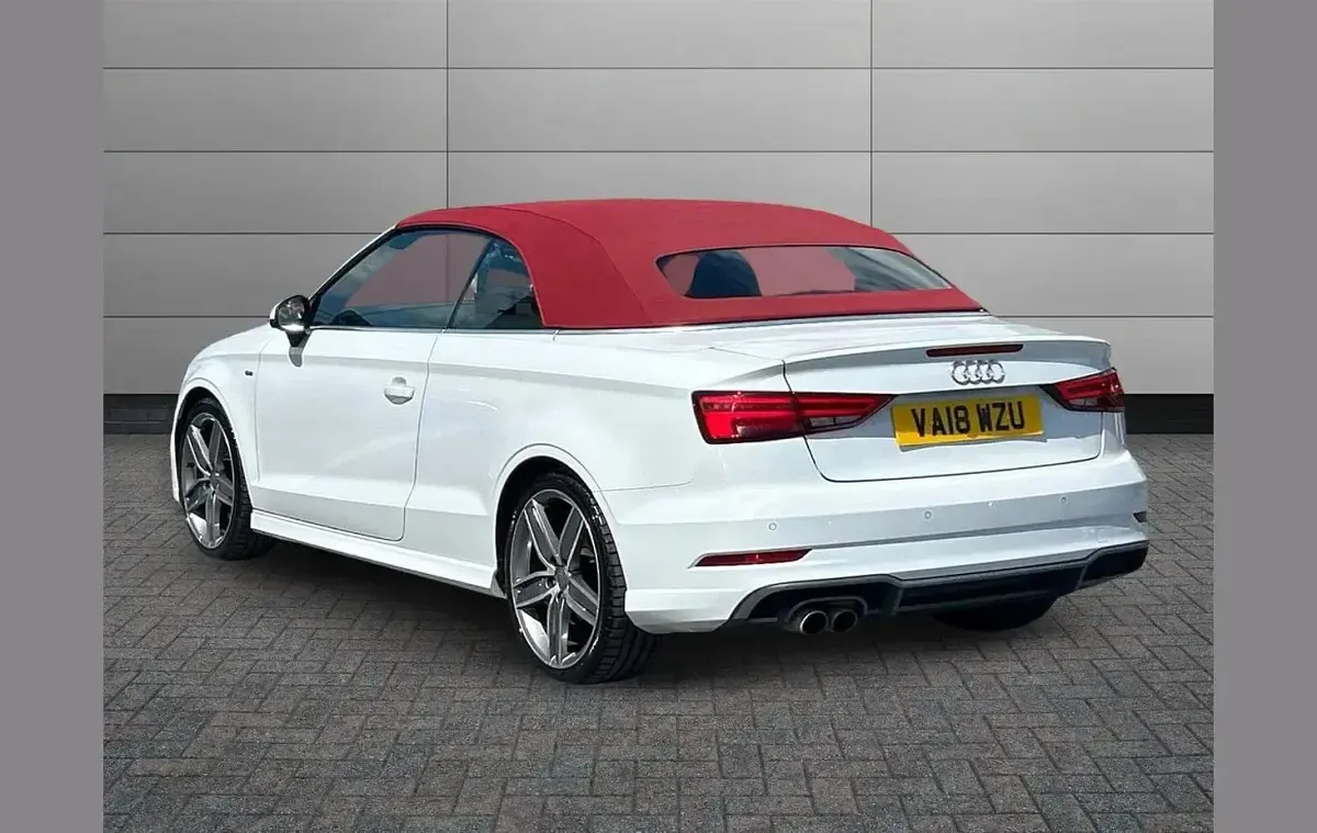 Used Audi A3 Cabriolet S-Line 147 HP (108 kW) 2018 White Cabriolet