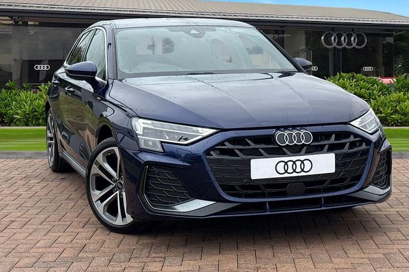 Blue New 2025 Audi A3 Sportback S-Line Hatchback | £30,480 - Image 1/4