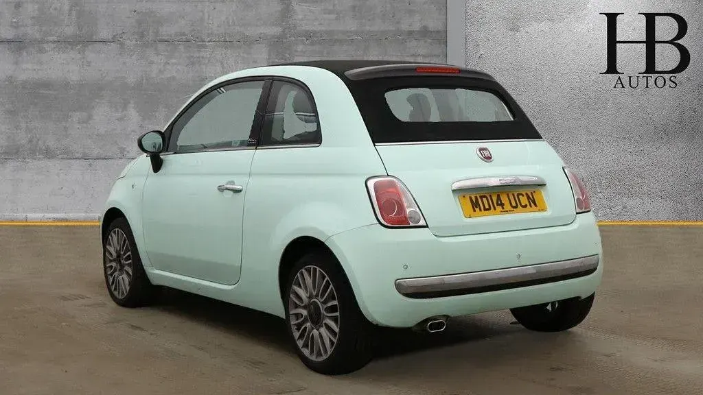 Used Fiat 500 69 HP (50 kW) 2014 Green Cabriolet