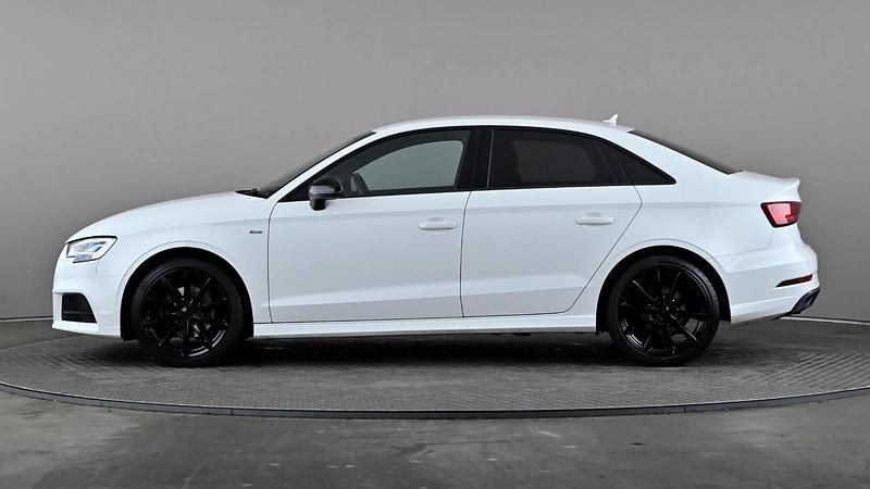 Used Audi A3 Black Edition 116 HP (85 kW) 2018 White Sedan