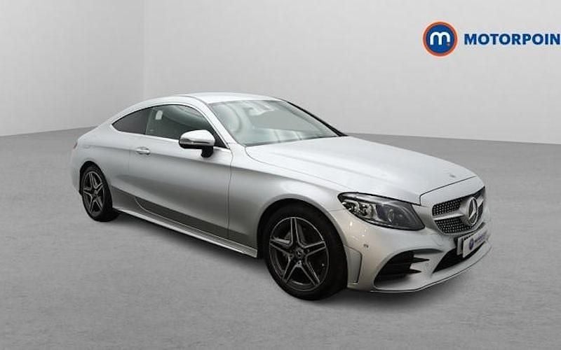 Used Mercedes C200 AMG Line Premium 184 HP (135 kW) 2020 Silver Coupe