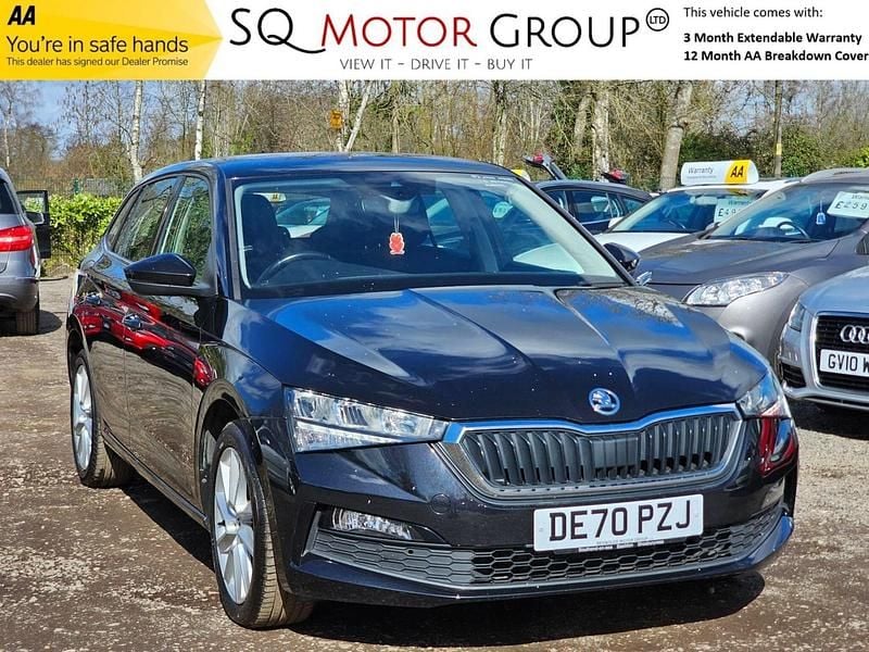 Used Skoda Scala SE 95 HP (69 kW) 2020 Black Hatchback