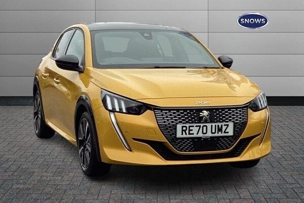 Yellow Used 2020 Peugeot 208 GT-line Hatchback | £11,716 (Fair price) - Image 1/4