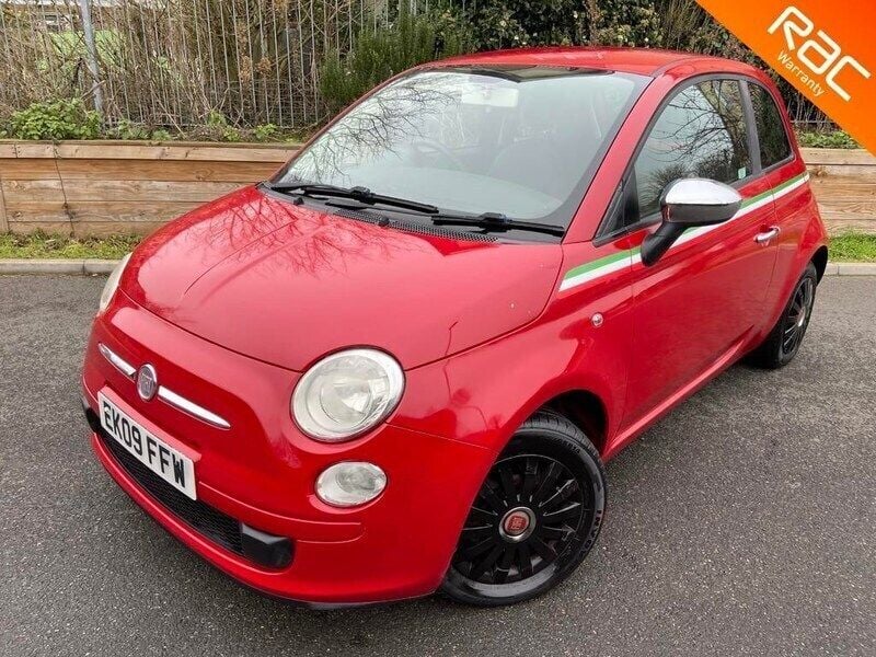 Red Used 2009 Fiat 500 Pop Hatchback | £2,295 - Image 1/3