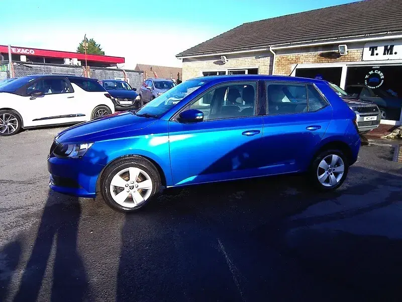 Used Skoda Fabia SE 95 HP (69 kW) 2017 Blue Hatchback