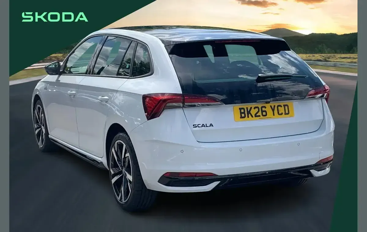 New Skoda Scala Monte Carlo 150 HP (110 kW) 2026 White Hatchback