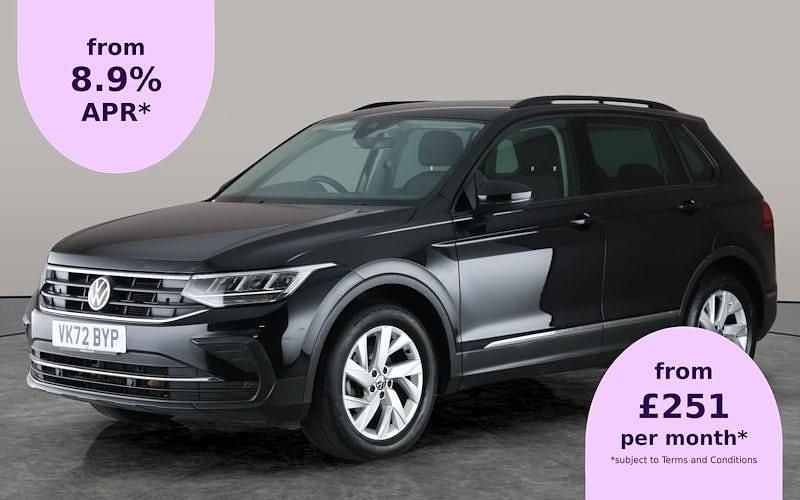Black Used 2022 VW Tiguan Life SUV | £18,239 (Fair price) - Image 1/2