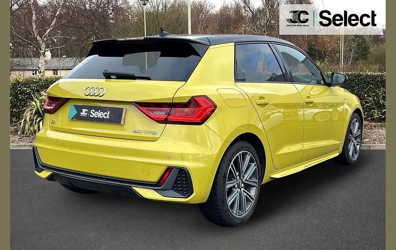 Used Audi A1 S-Line 113 HP (83 kW) 2019 Yellow Hatchback