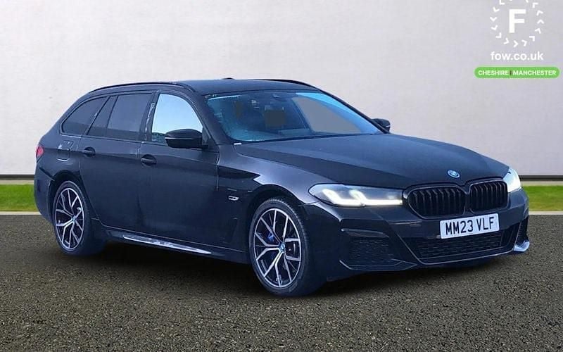 Black Used 2023 BMW 530e M Sport Estate | £25,499 (Good price) - Image 1/3