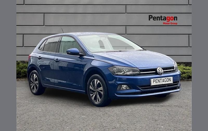 Used VW Polo Match 94 HP (69 kW) 2021 Blue Hatchback