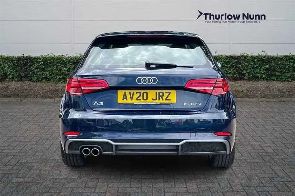 Used Audi A3 Sportback S-Line 150 HP (110 kW) 2019 Blue Hatchback