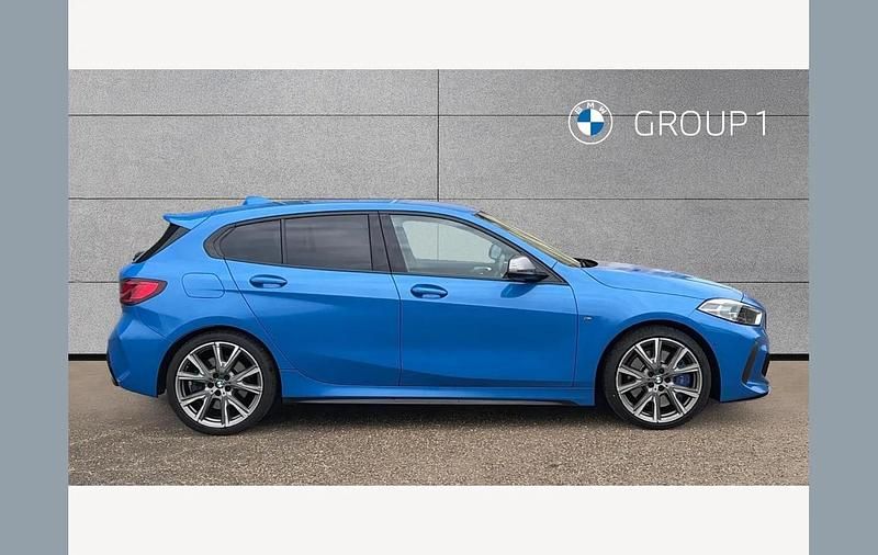 Used BMW M135 Comfort Edition 306 HP (225 kW) 2020 Blue Hatchback