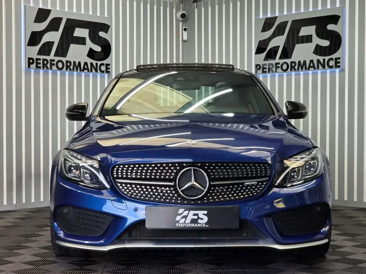 Begagnad Mercedes C43 AMG Premium 367 HK (269 kW) 2017 Blå Sedan