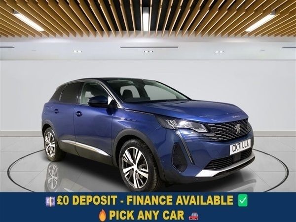 Blue Used 2021 Peugeot 3008 Allure SUV | £14,199 (Fair price) - Image 1/1