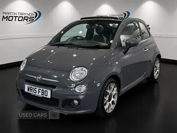 Used Fiat 500 S 69 HP (50 kW) 2015 Grey Cabriolet