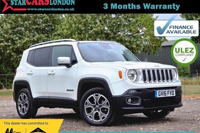 White Used 2016 Jeep Renegade Limited SUV | £8,500 (Good price) - Image 1/1