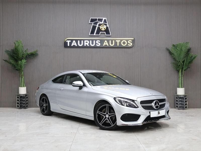 Silver Used 2016 Mercedes C220 AMG line Coupe | £11,995 (Fair price) - Image 1/4